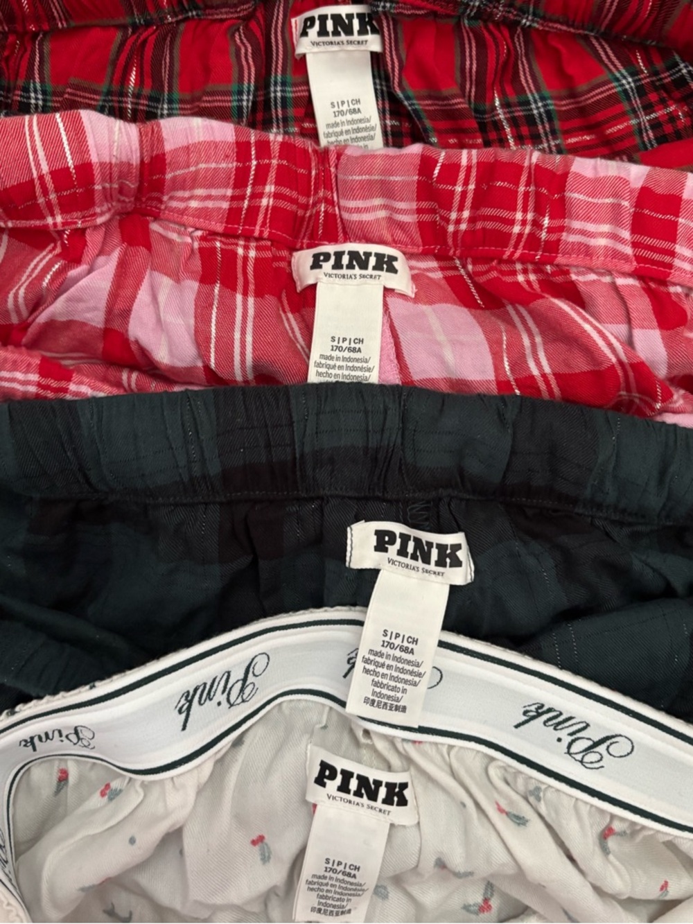 Lot of 4 PINK Victoria's Secret Pajama Shorts Size Small - Picture 2 of 4
